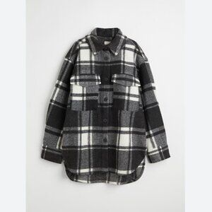 H&M Plaid Oversized Shacket